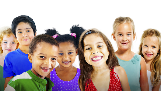 Image of a group of children who all benefit from quality pediatric dentistry to learn good oral habits for life.