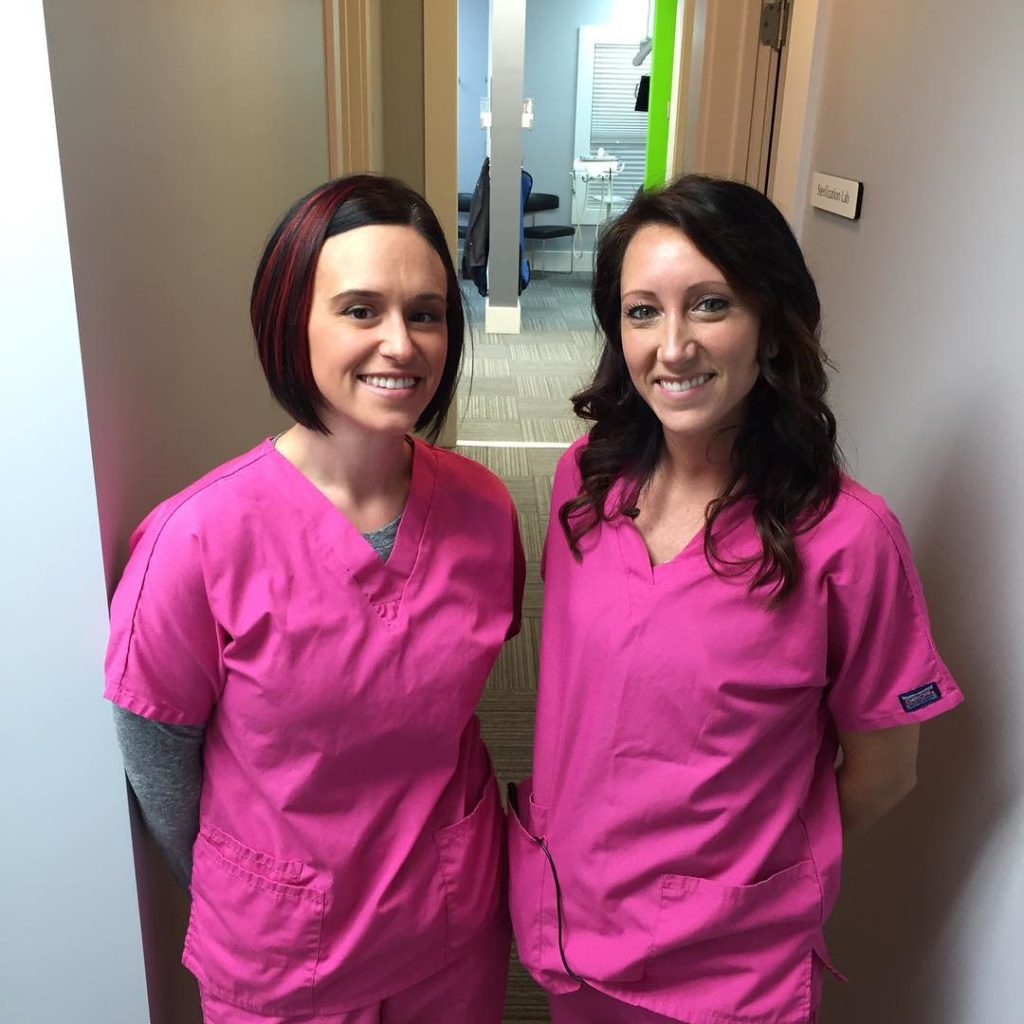 Two members of the Tulip Tree Dental Care team who help with cosmetic dentistry treatment at their South Bend, IN dentist office. 